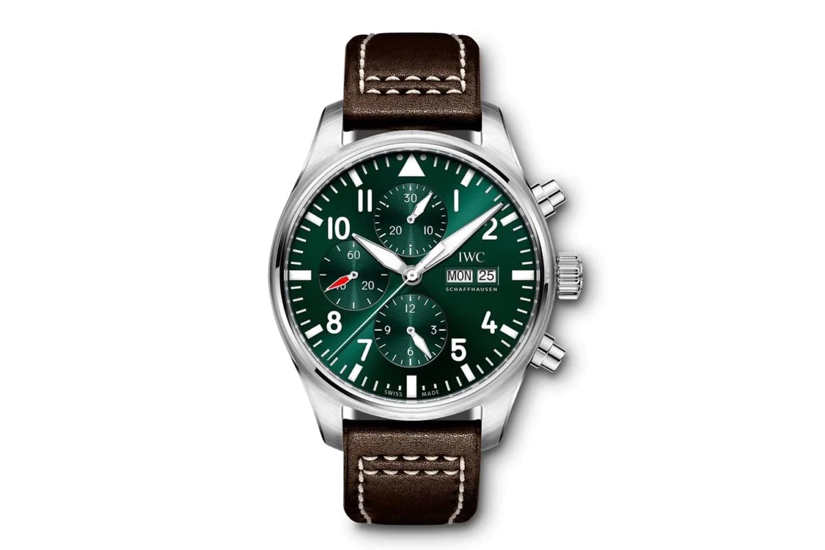 IWC パイロットクロノグラフ用 IWC パイロット・ウォッチ・クロノグラフ・レーシング・グリーン入荷