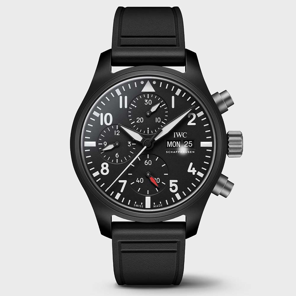 IWC クロノグラフ ブラックダイヤル 手巻き時計 IWC ] 黒の洗練極まる！ポルトギーゼの新ダイヤル入荷しています