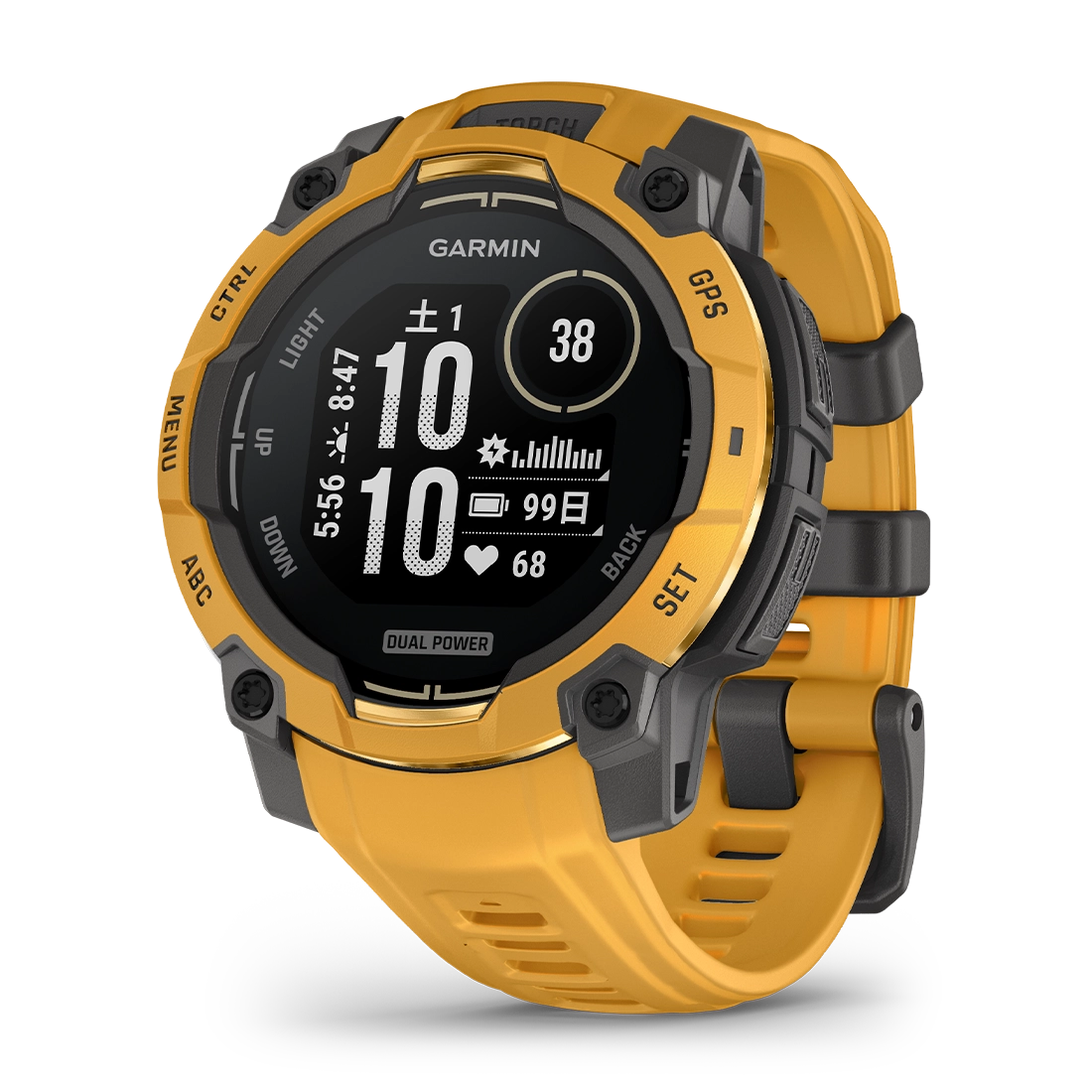 Instinct 3 Dual Power 45mm Alpine Rush Sunburst 010-02934-32