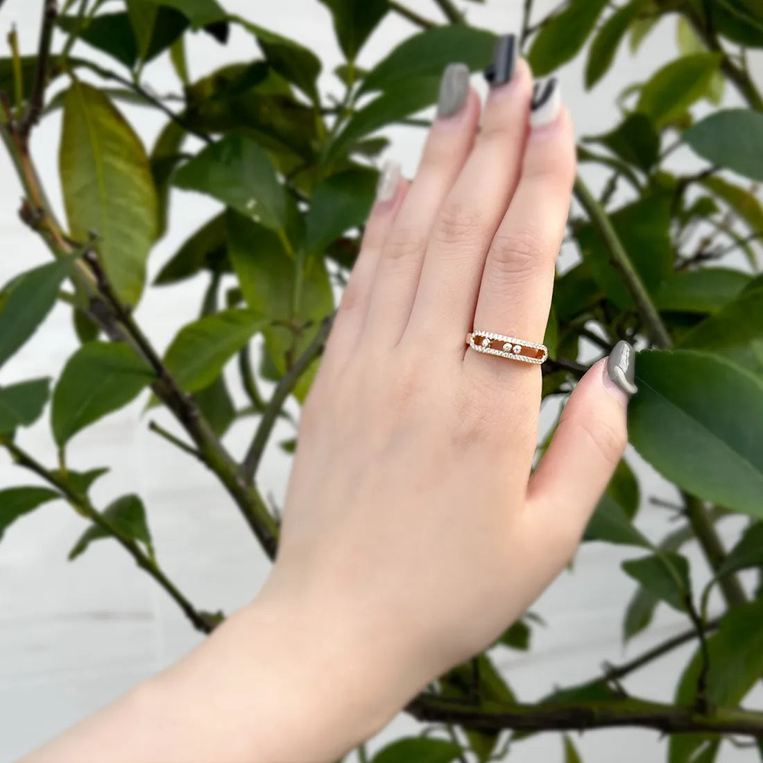 baby move pave ring