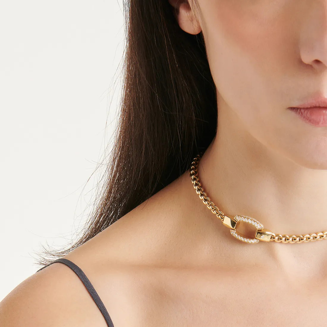 EKA Flex'it ネックレス ダイヤモンドパヴェクラスプ