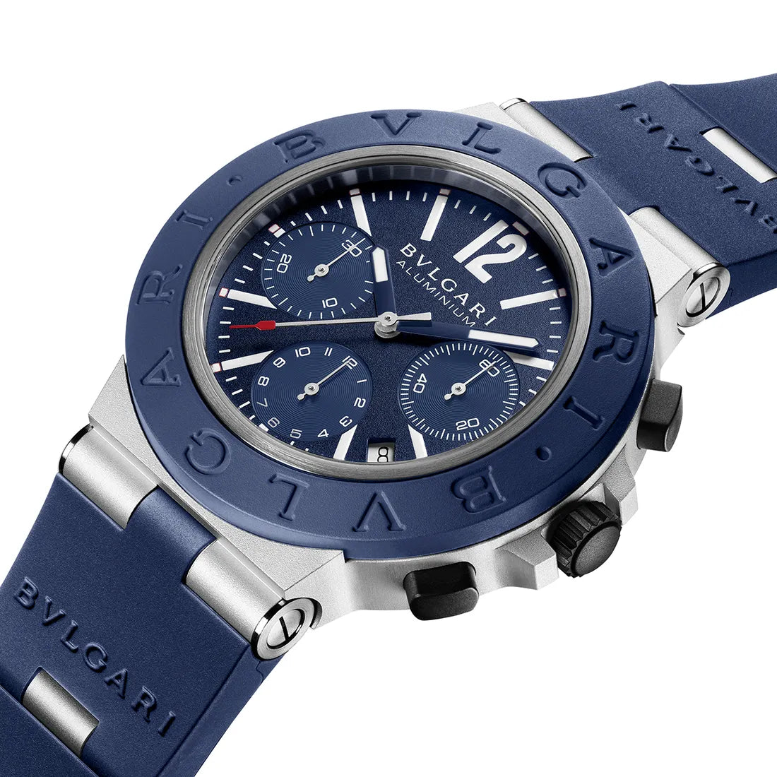 ブルガリ アルミニウム ブルー クロノグラフ