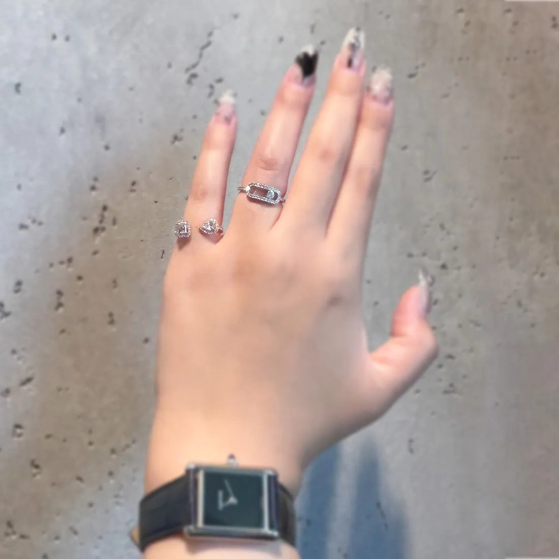 マイツイン トワエモア リング 0.15ct×2