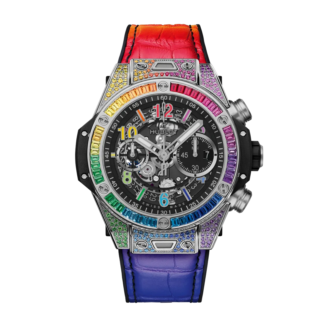 ビッグ・バン ウニコ チタニウム レインボー 44mm