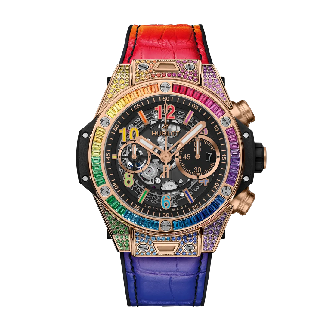 ビッグ・バン ウニコ キングゴールド レインボー 44mm