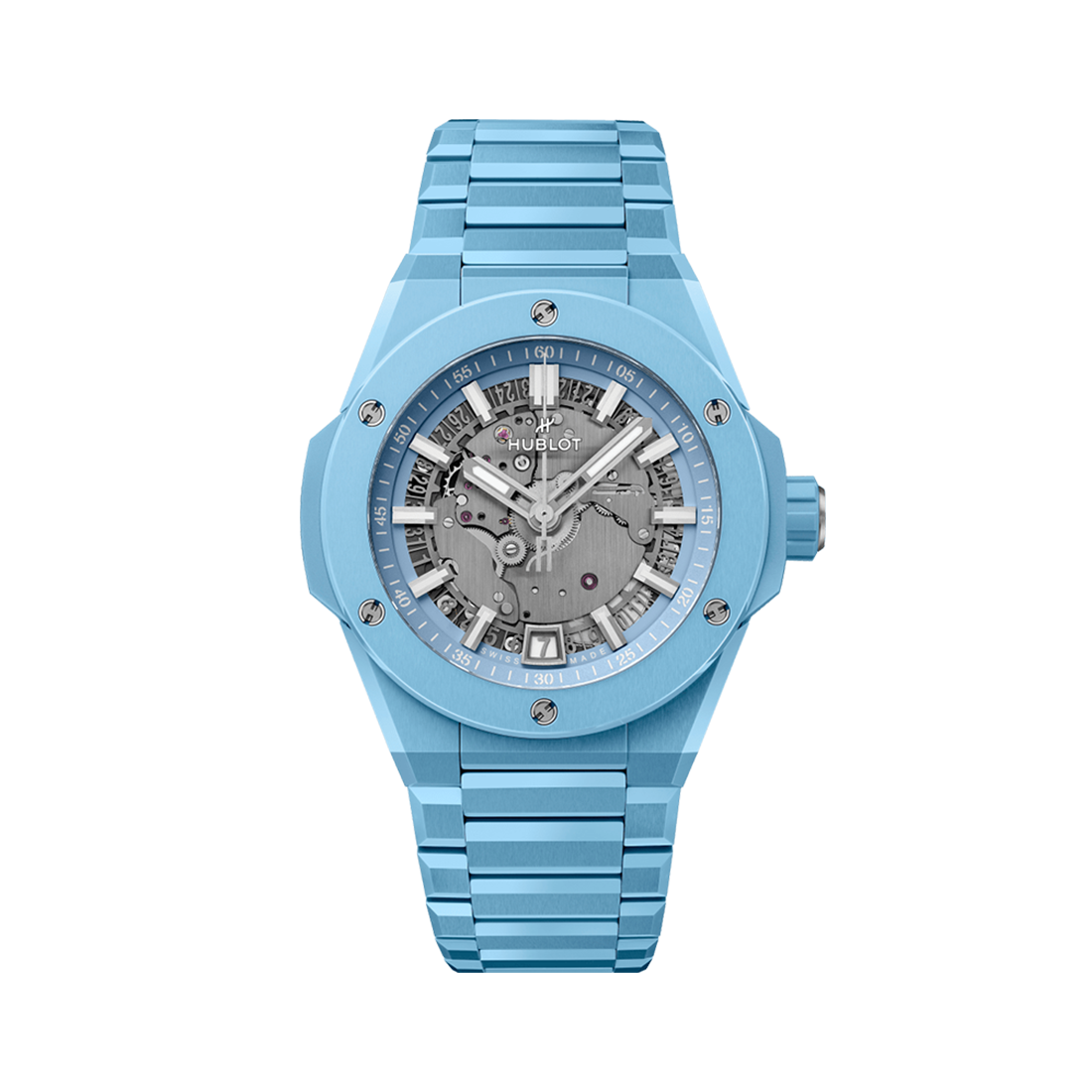 ビッグ・バン インテグレーテッド タイムオンリー スカイブルーセラミック 40mm (2024年モデル)