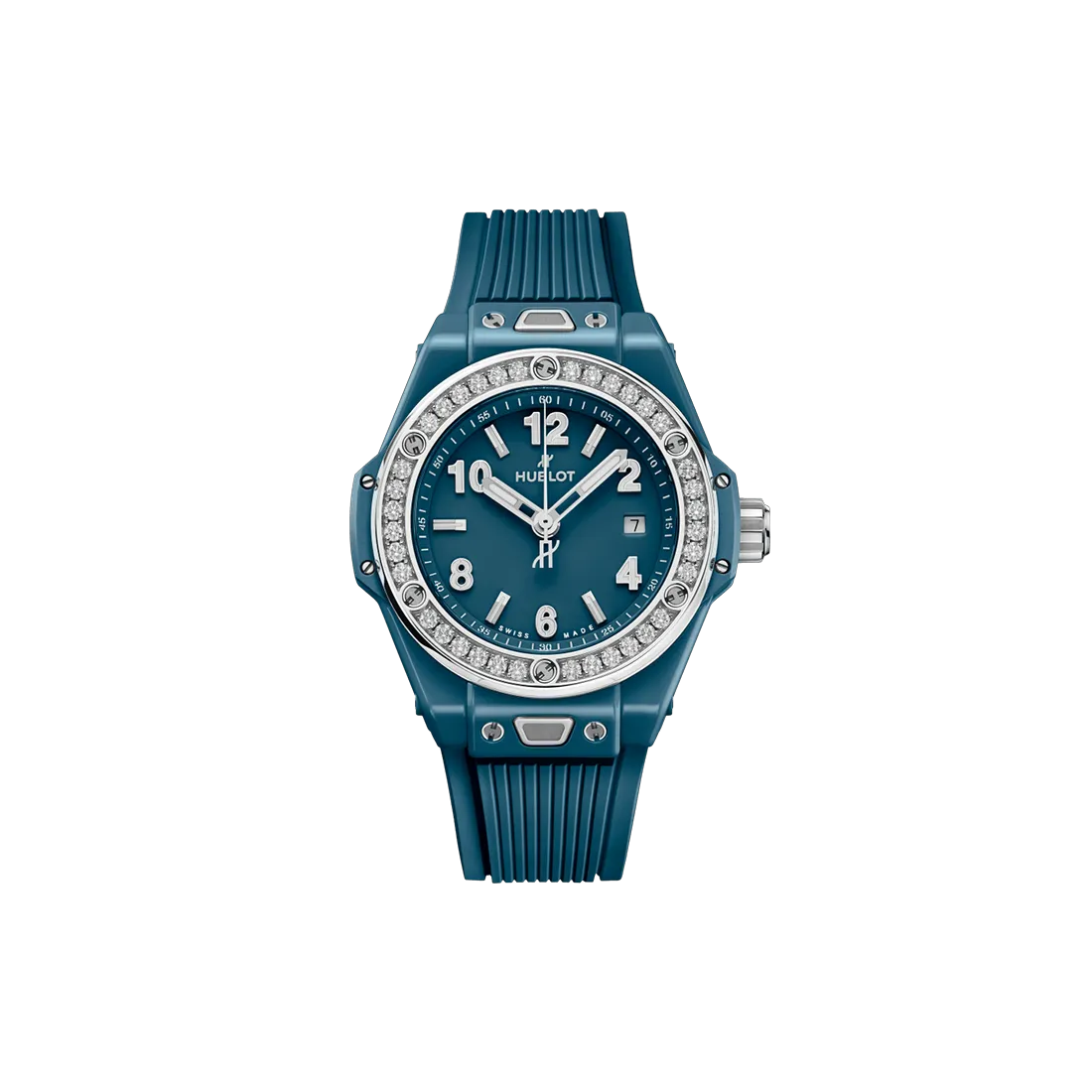 ビッグ・バン ワンクリック ペトロールブルーセラミック ダイヤモンド 33mm (2025年モデル)