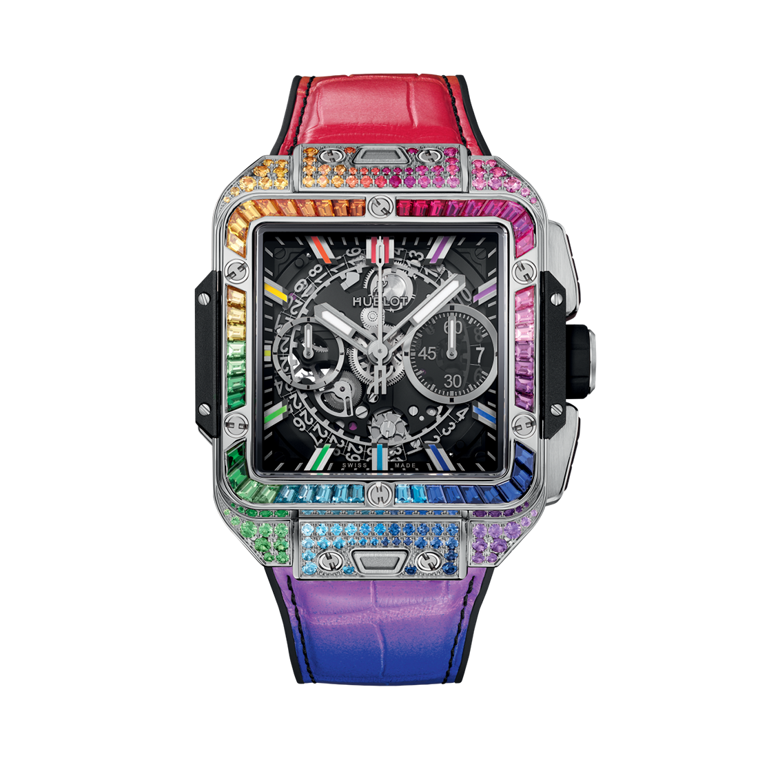 スクエア・バン ウニコ チタニウム レインボー 42mm (2024年モデル)