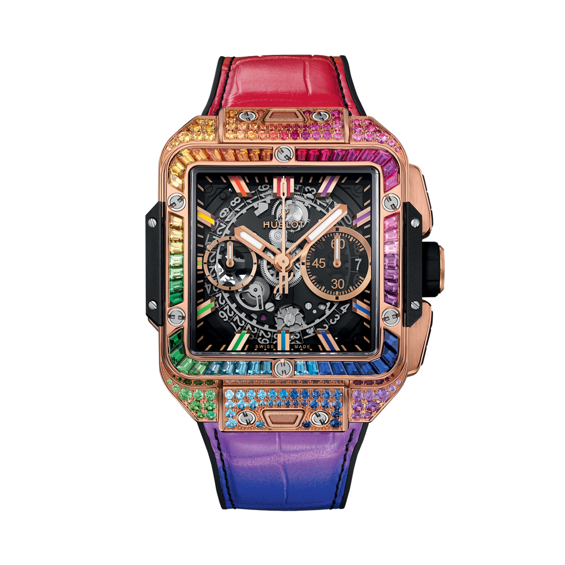 スクエア・バン ウニコ キングゴールド レインボー 42mm (2024年モデル)