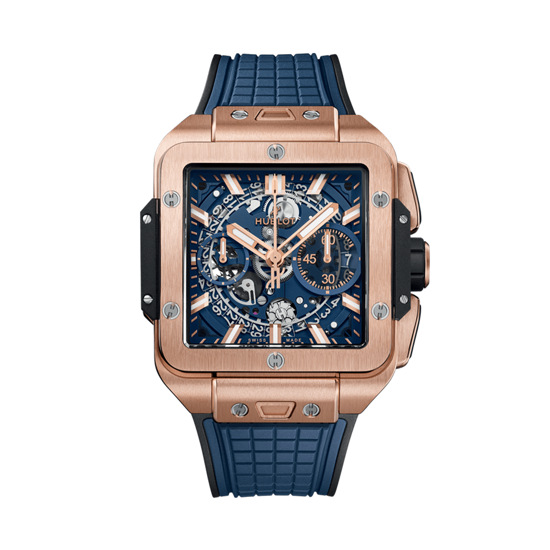 スクエア・バン ウニコ キングゴールド ブルー 42mm (2024年モデル)