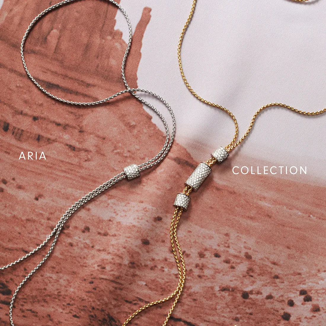 ARIA ダイヤモンドパヴェ スライドネックレス