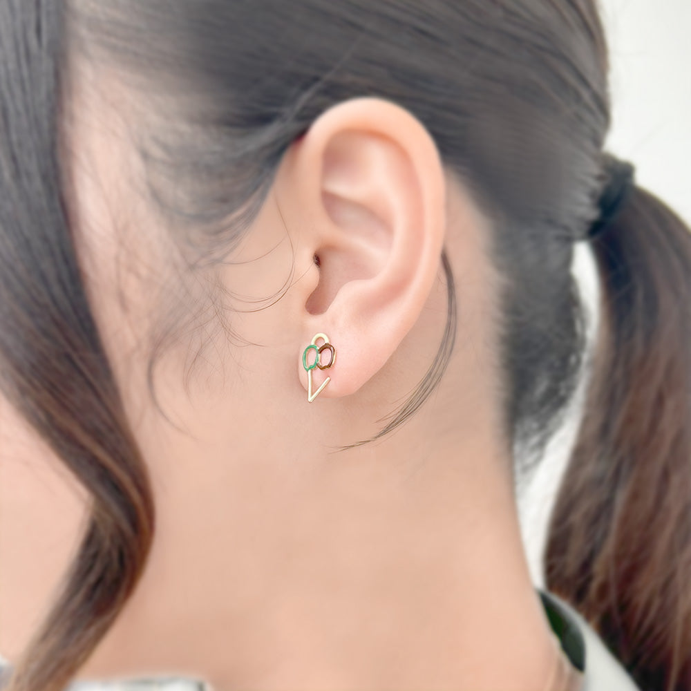 GELATO エナメル ピアス シングル