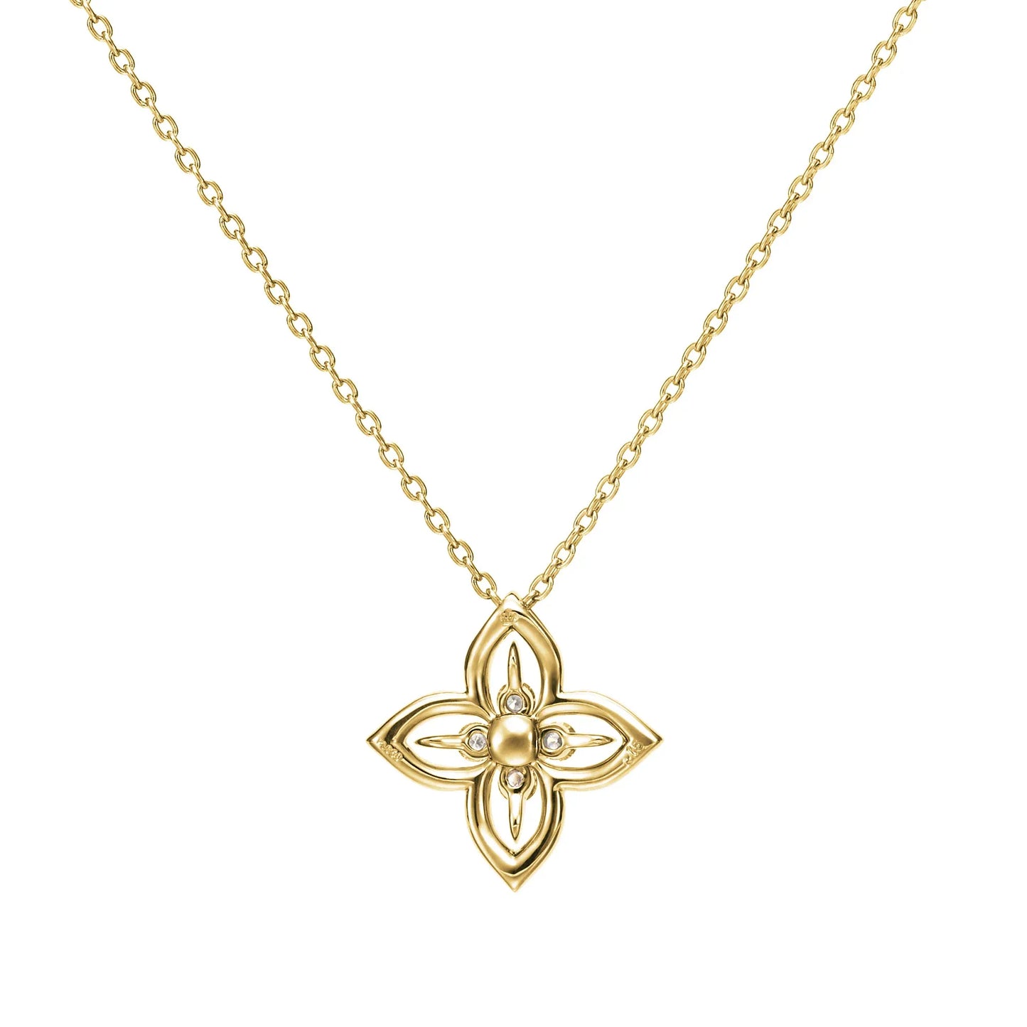 フロリアード K18イエローゴールド ダイヤモンドペンダント