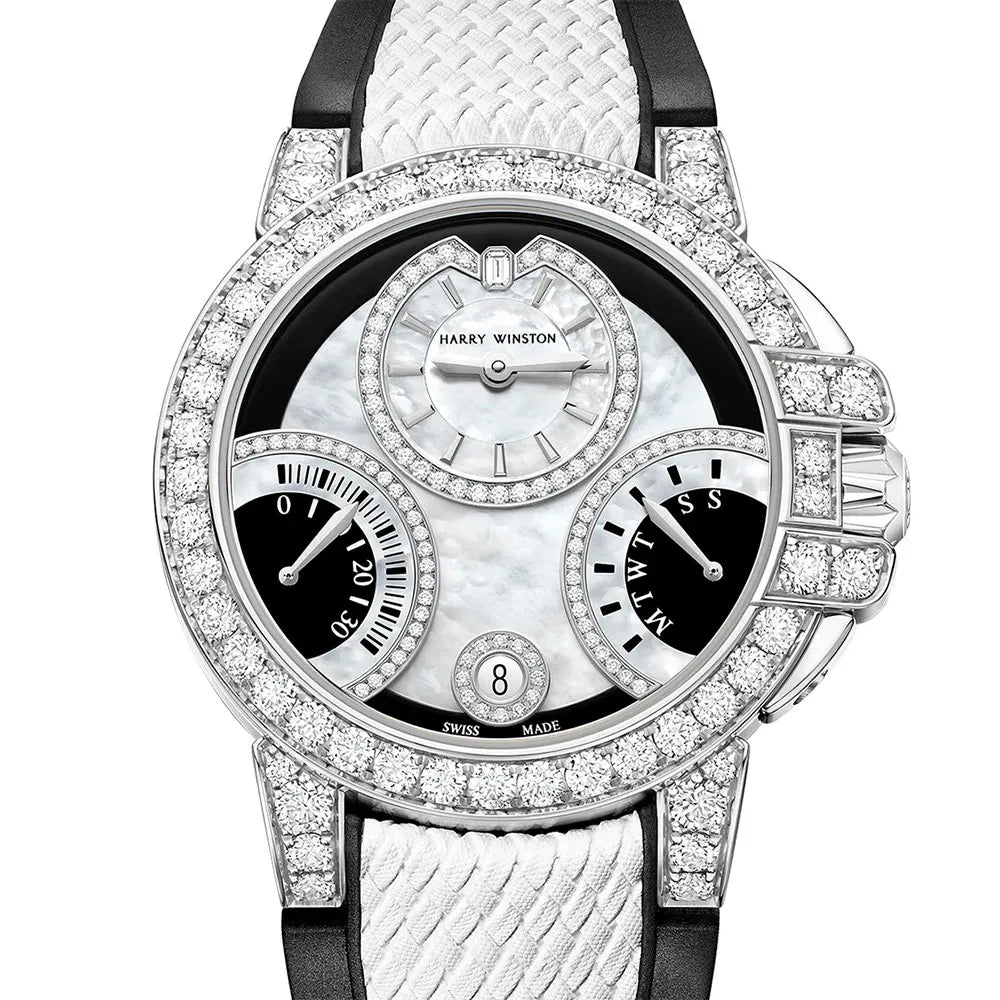 ハリーウィンストン オーシャン・バイレトログラード ブラック&ホワイト オートマティック 36mm OCEABI36WW058