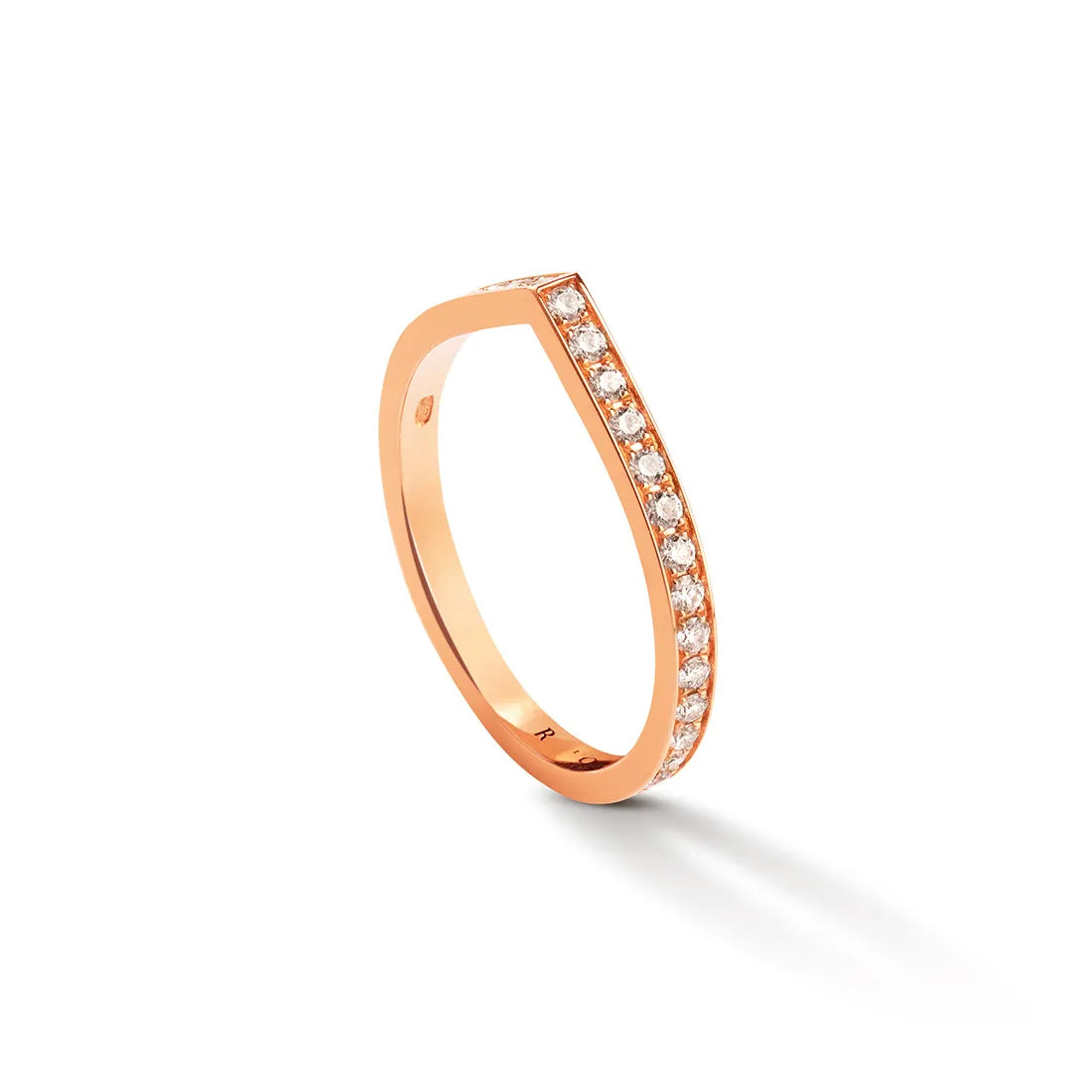 Antifer リング ピンクゴールド パヴェダイヤモンド