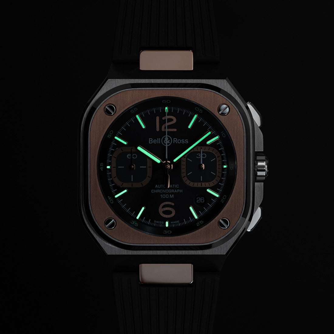 BR 05 CHRONO GREY STEEL & GOLD