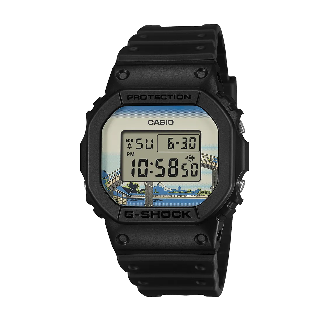 DW-5600KHFM25-1JR 5600シリーズ 葛飾北斎「深川万年橋下」|ジー DW-5600KHFM25-1JR 5600シリーズ 葛飾北斎「深川万年橋下」|ジー