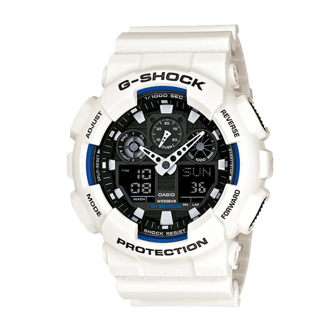 【数量限定】腕時計 ジーショック  GA-100B-7AJF メンズ ホワイト GA-100B-7AJF GA-110シリーズ｜ジーショック – アイアイイスズ