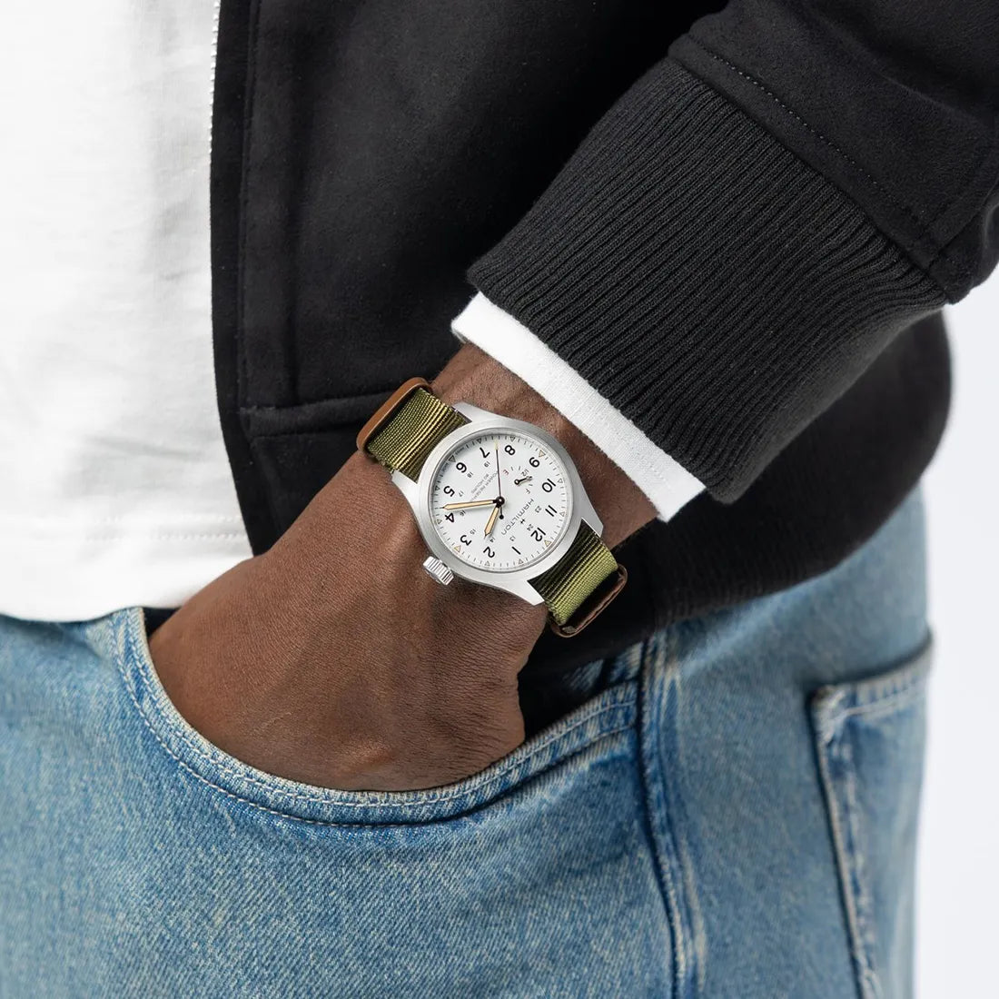 カーキ フィールド メカニカル パワーリザーブ 40mm