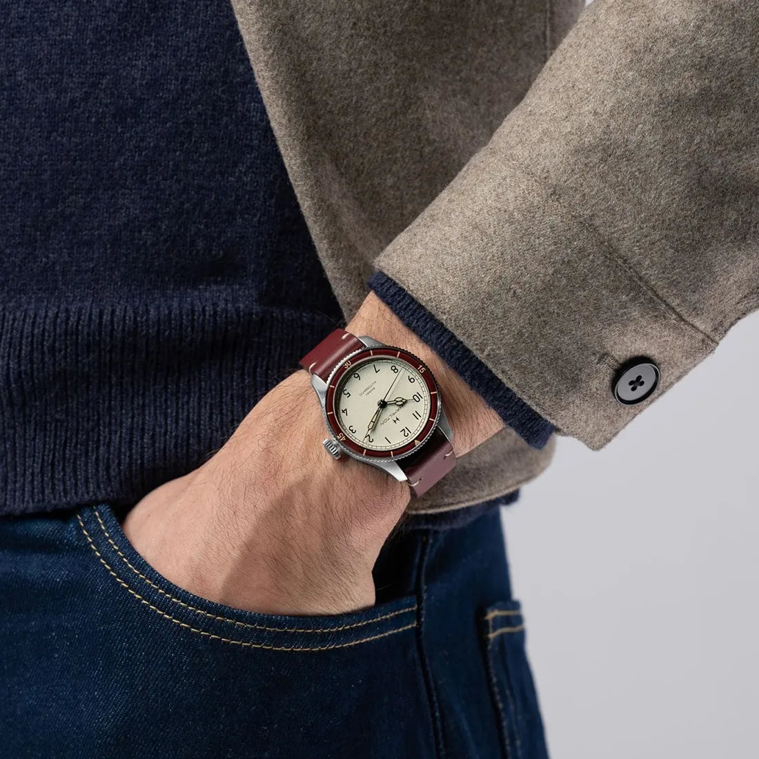 カーキ アビエーション パイロット パイオニア メカニカル オート 38mm