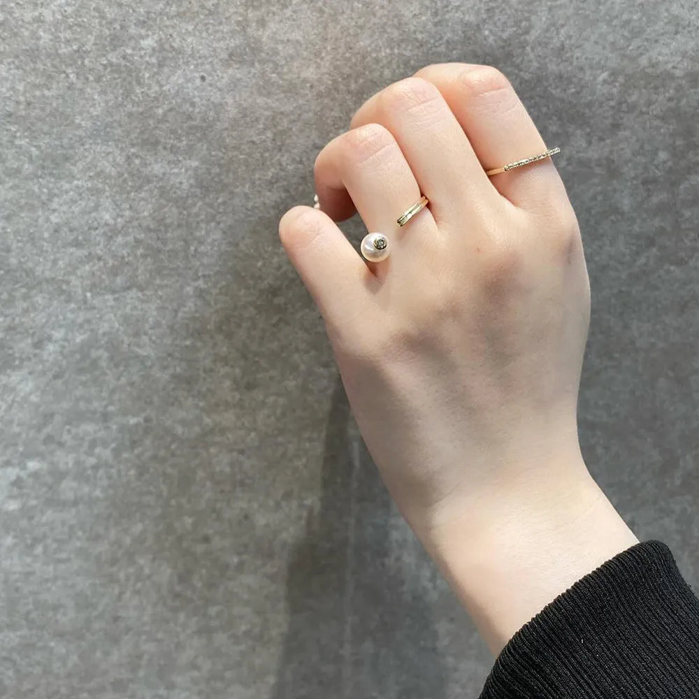 Gossamer U シェープ ダイヤモンド リング (#9)