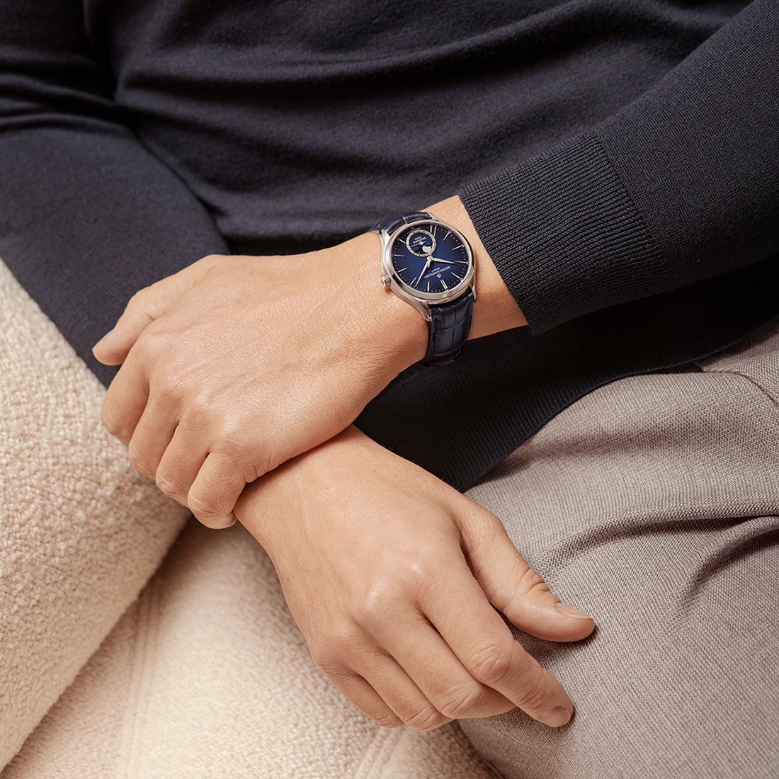 クリフトン ムーンフェイズ デイト 39mm