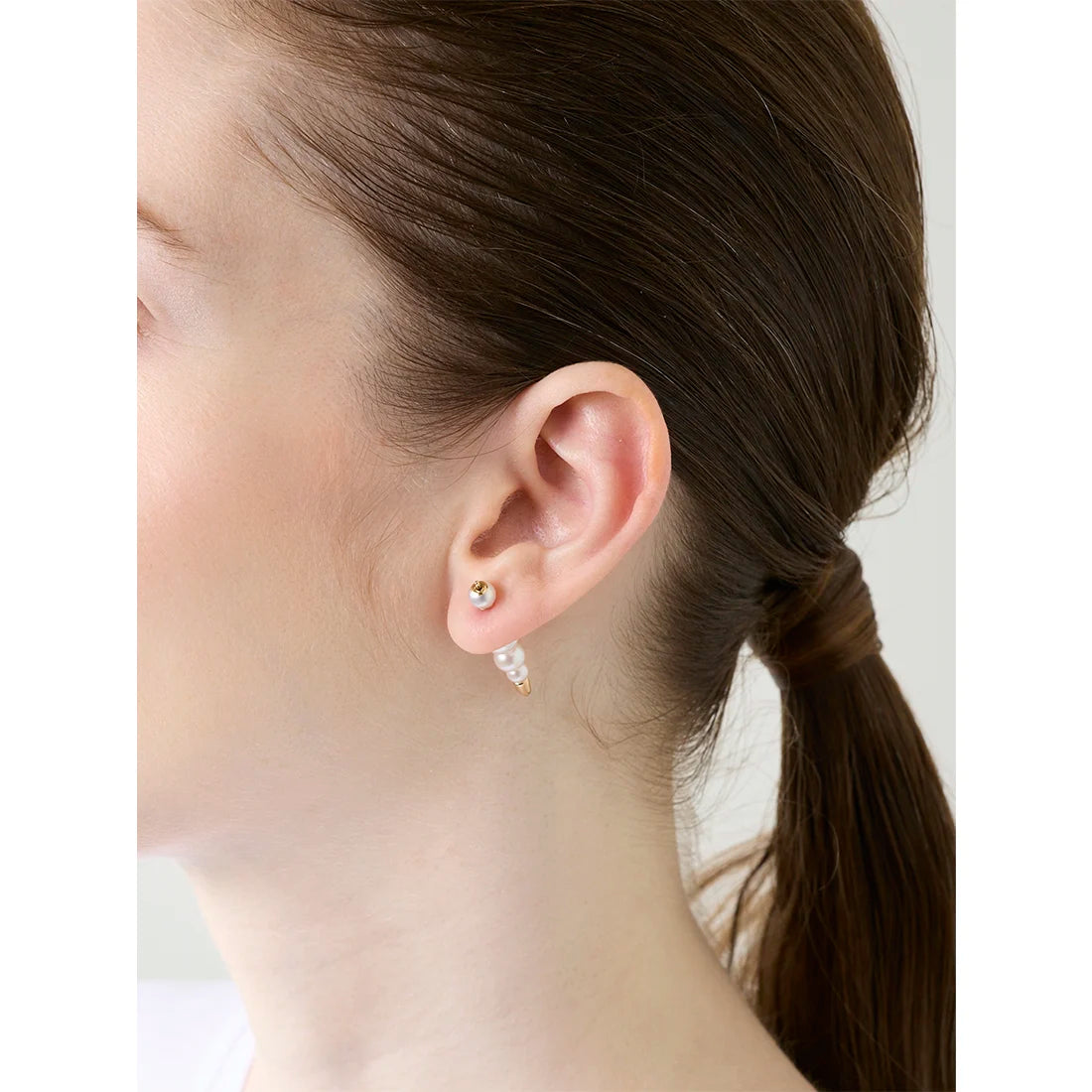 PUNCTURE バック スピア アコヤパール ピアス