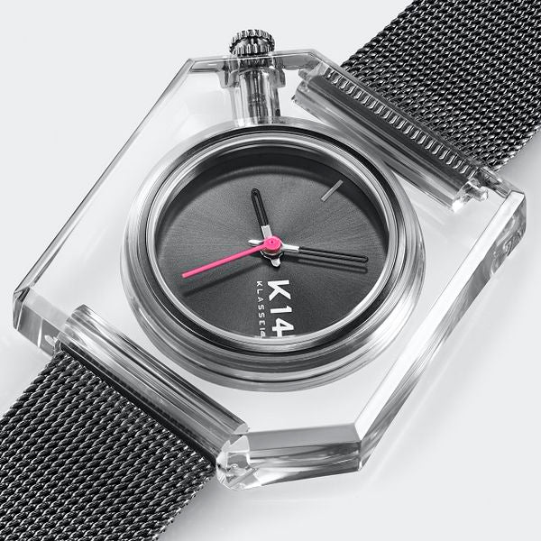 K14 IRREGULARLY SQUARE Gun with Mesh Strap 34mm