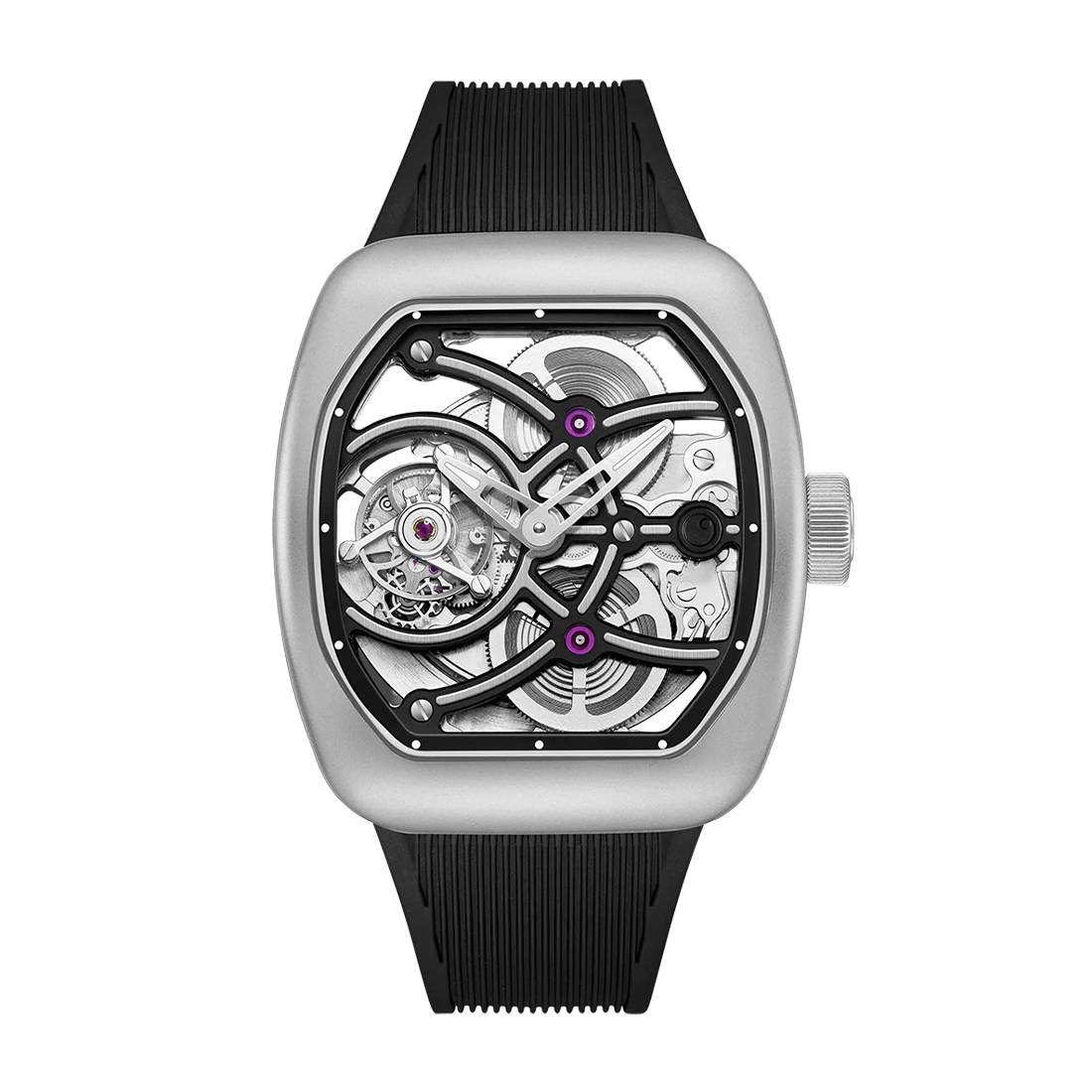 ZEROO T9-02 UFO FULL SKELETON AUTOMATIC TOURBILLON ZT009-02SSBK