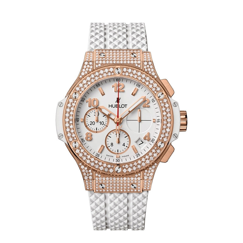 ビッグ・バン ゴールドホワイト パヴェ 41mm