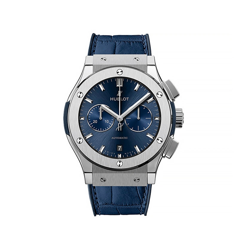 クラシック・フュージョン クロノグラフ チタニウム ブルー 42mm