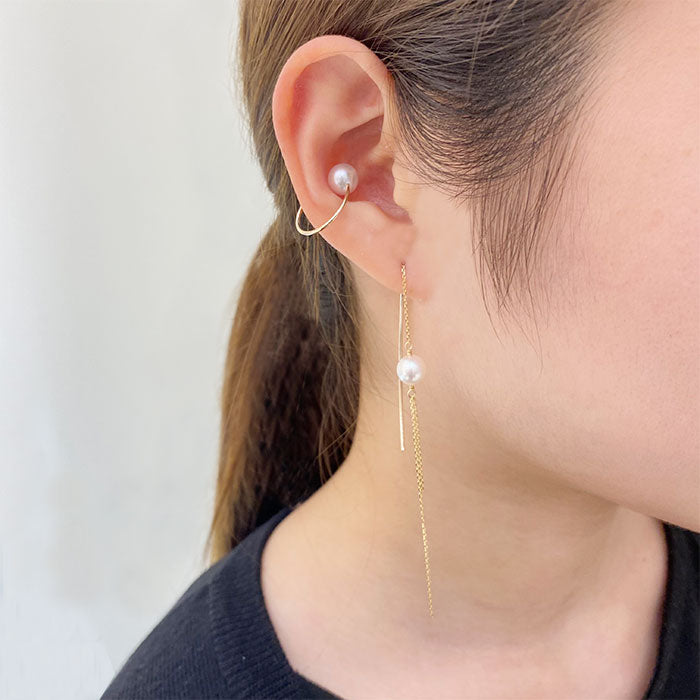 アコヤパール チェーン ピアス (PE46KPE)