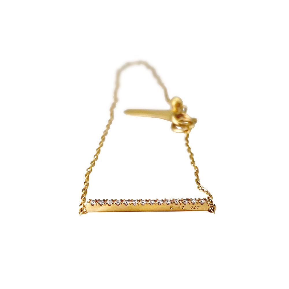 Gossamer ショートバー ダイヤモンド ブレスレット