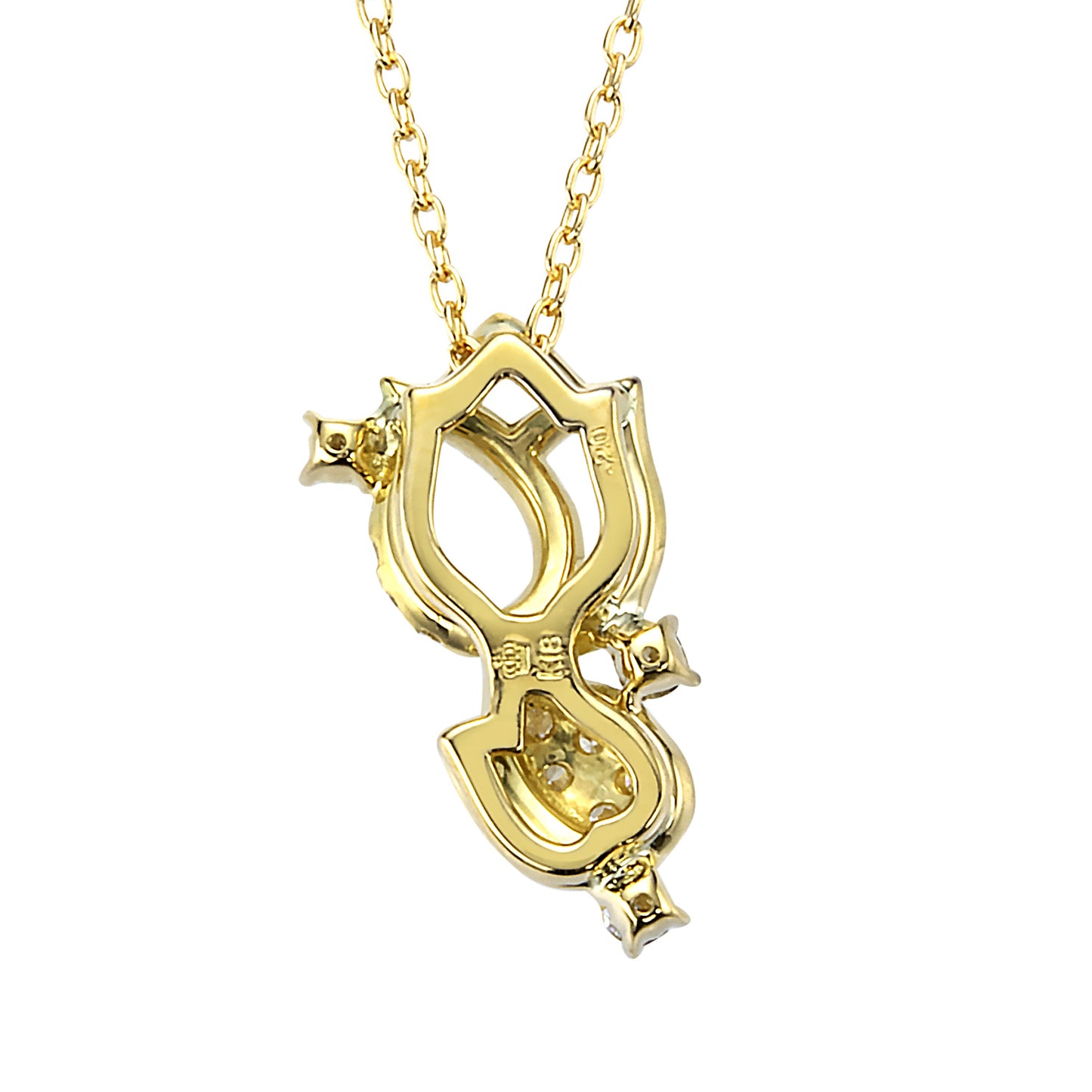 フロリアード イエローゴールド ダイヤモンド ペンダント