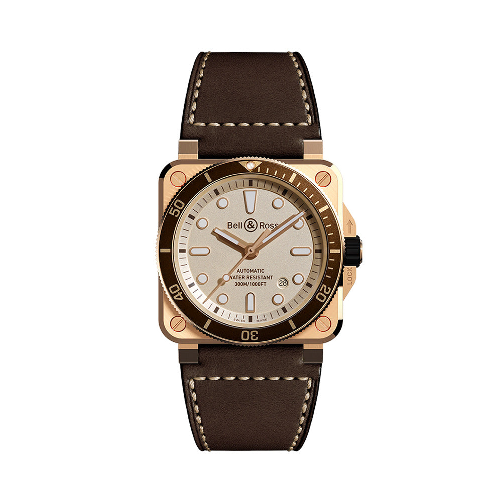 BR 03-92 DIVER WHITE BRONZE