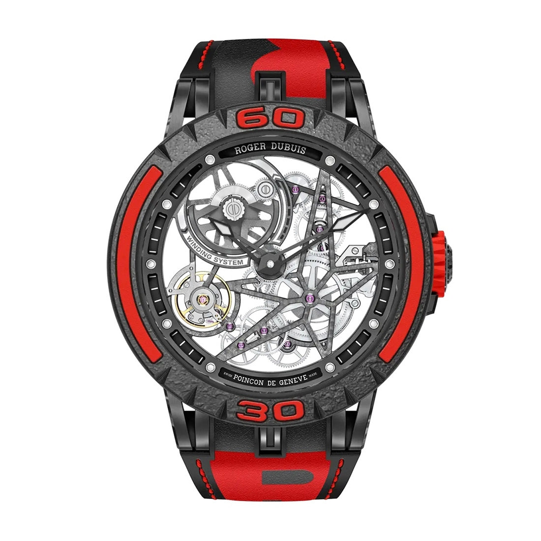 エクスカリバー スパイダー PIRELLI BLACK DLC TITANIUM 45MM