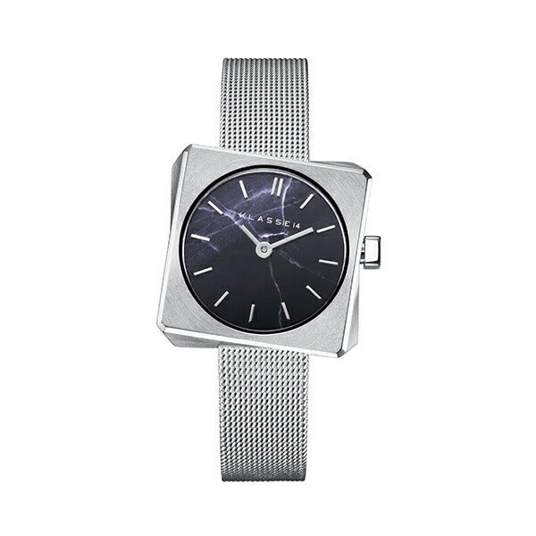 Spin Silver Black Marble with Mesh Strap 25.5mm