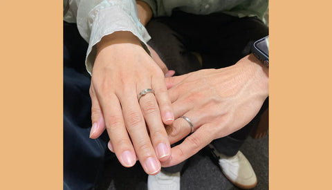 インスタで見つけて2人とも気に入った「YUKA HOJO / ユカホウジョウ」を選びました