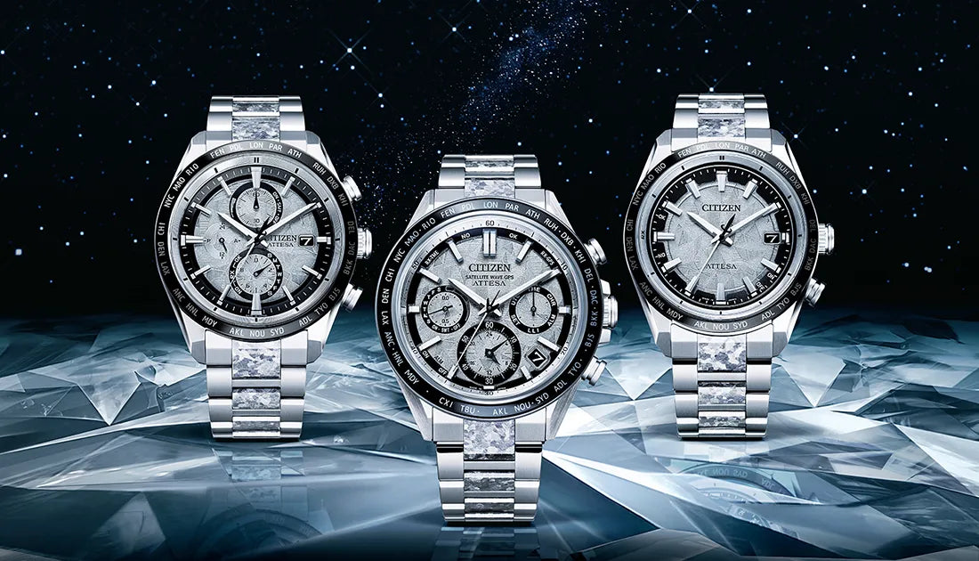 [CITIZEN ATTESA] 腕元を彩る 結晶チタニウム×デュラテクトプラチナの輝き プラチナムシャインコレクション登場