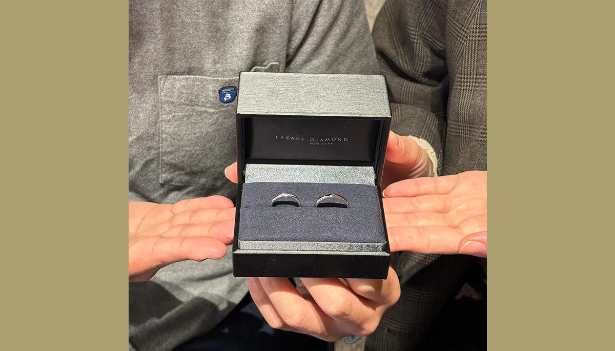 洗練されたデザインと商品の組み合わせが豊富な「LAZARE DIAMOND/ラザールダイヤモンド」を選びました