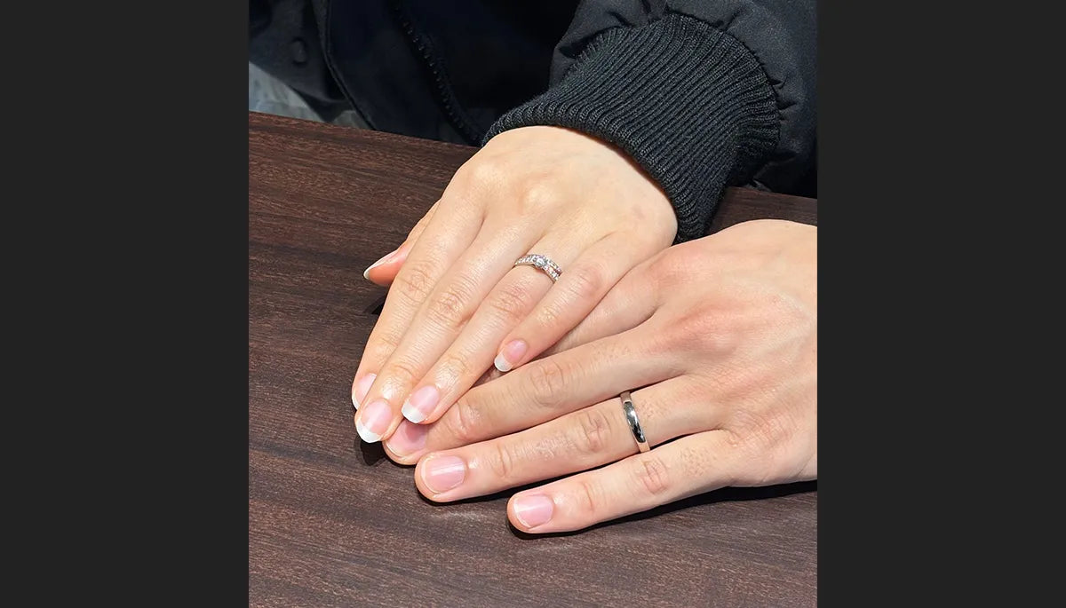 他のブランドよりもダイヤモンドが輝いて見えた「 LAZARE DIAMOND / ラザール ダイヤモンド」を選びました