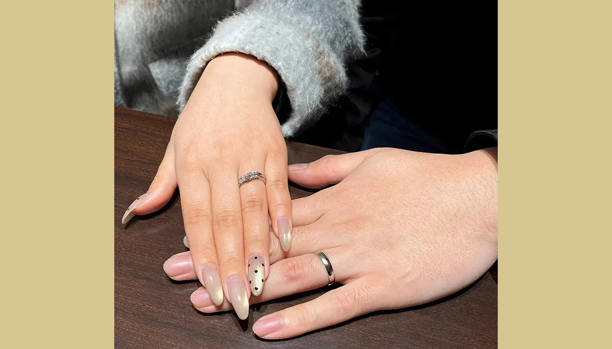 ダイヤモンドの品質が良く、信頼のあるブランドの「LAZARE DIAMOND/ラザールダイヤモンド」を選びました