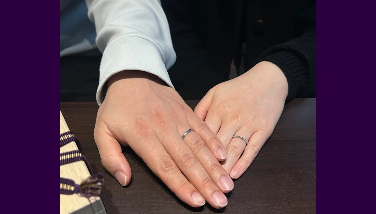 和を感じるデザインや指輪の名前、品質の良さに魅力を感じた「NIWAKA/ニワカ」を選びました