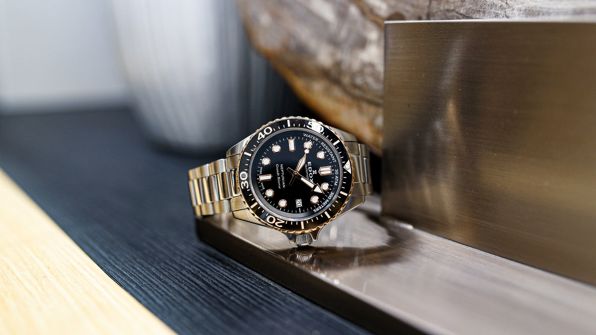 [ EDOX ] エドックス ネプチュニアン グランデ リザーブ デイト オートマティック