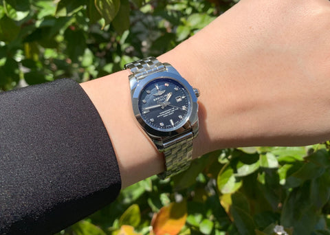 【ブライトリング】ギャラクティック 29 スリークT ブラック マザーオブパール