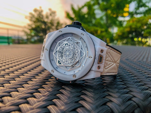 【2019 新作】ウブロ ビッグ・バン ウニコ サンブルー セラミックホワイト  世界限定200本　