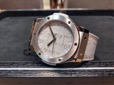 【新入荷】ウブロ　クラシック・フュージョン ベルルッティ スクリット  フラットビアンコ　511.NE.050W.VR.JBER19入荷！！