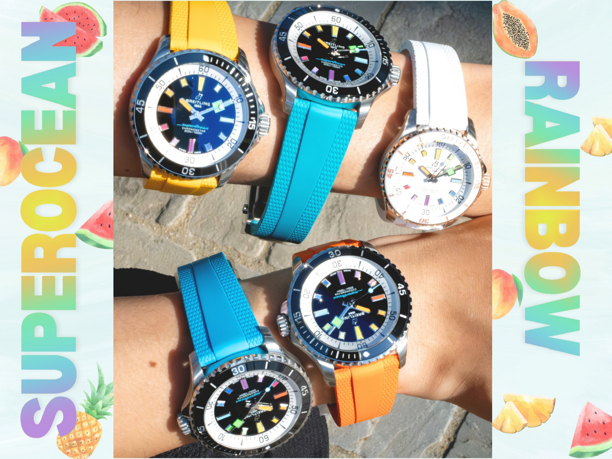 ブライトリング】注目のレインボーカラーが店頭販売開始 ブライトリング】注目のレインボーカラーが店頭販売開始