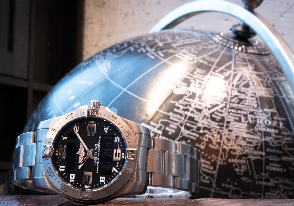 【ブライトリング】本格派なデジアナパイロットウォッチ　エアロスペース・エヴォの魅力を解説
