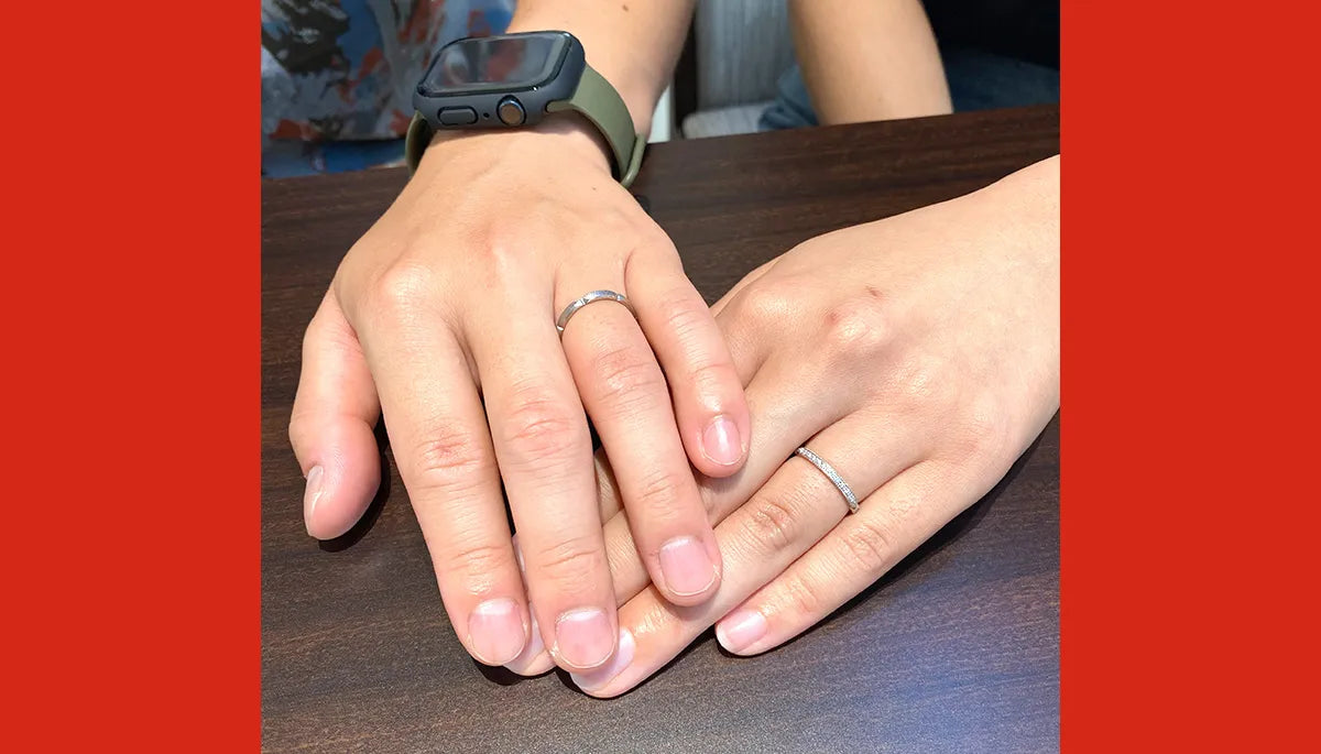 指輪のデザインと、指輪言葉が素敵だと思い「AFFLUX/アフラックス」を選びました